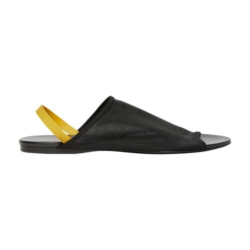 The Row Clear sandals in black