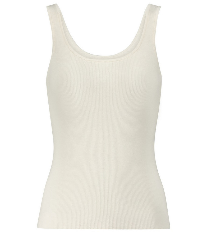 Co Cashmere tank top in white