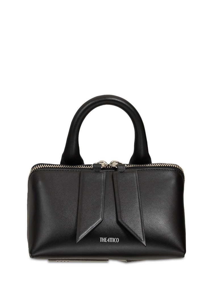 THE ATTICO Small Friday Leather Top Handle Bag in black