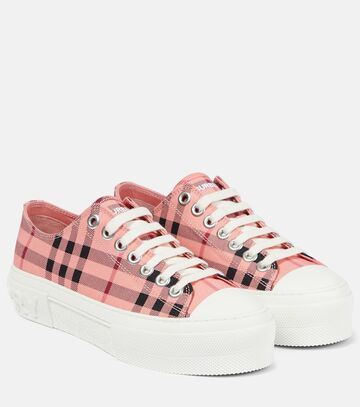 Burberry Vintage Check canvas sneakers in pink