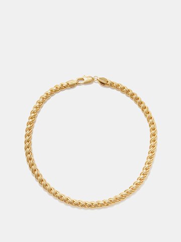 joolz by martha calvo - madison braided-chain 14kt gold-plated necklace - womens - gold