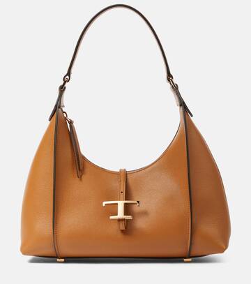 tod's tsb small leather tote bag in brown