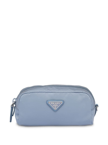 Prada cosmetic make up pouch in blue