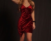 dress,red dress,red,short dress,party,little black dress,club dress,clubwear,velvet,velvet dress