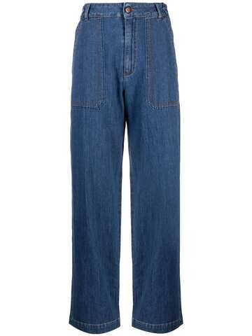 See by Chloé See by Chloé high-waisted straight-leg jeans - Blue