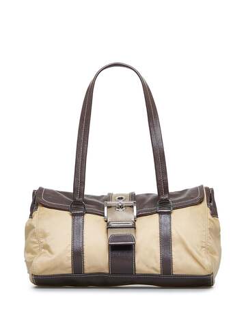 prada pre-owned 2010-present prada tessuto handbag - brown