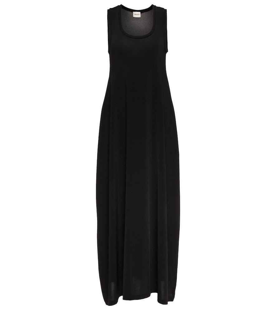Khaite Jersey maxi dress in black