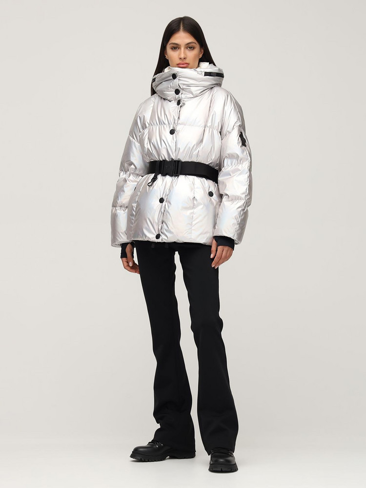 Jet Set Julia metallic padded ski jacket in silver - Wheretoget