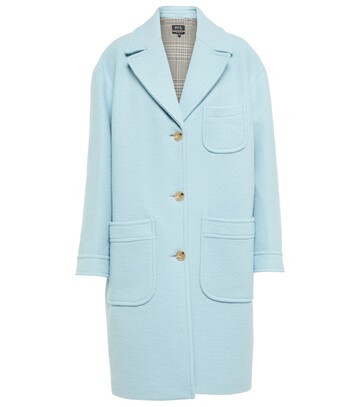 A.P.C. Nina wool coat in blue