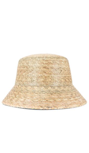 lack of color inca bucket hat in beige in natural