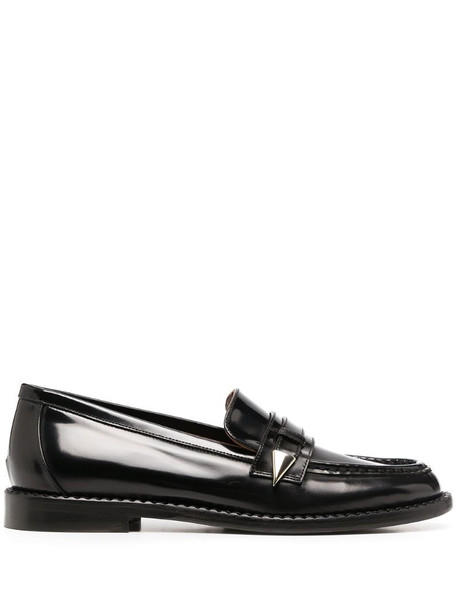 L'Autre Chose patent leather loafers in black
