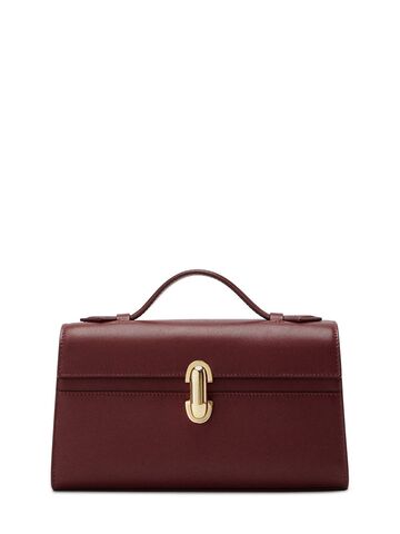savette the symmetry leather top handle bag