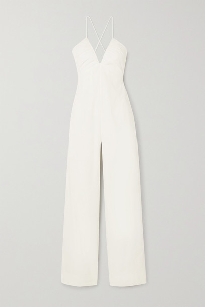 RAG & BONE - Mimi Gathered Linen-blend Jumpsuit - White