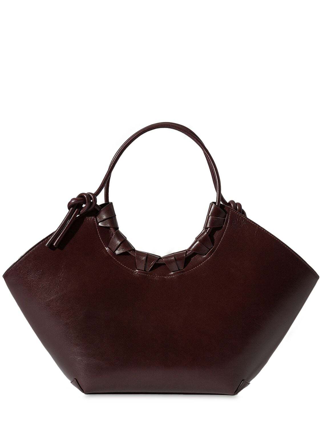 HEREU Cordell Leather Tote Bag in brown