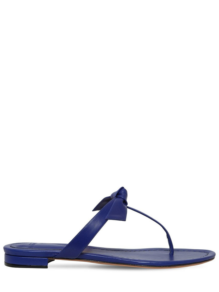 ALEXANDRE BIRMAN 10mm Clarita Leather Sandals in blue