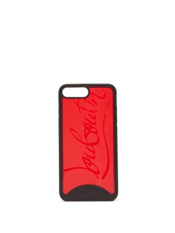 christian louboutin - loubiphone sneakers iphone® 7+ & 8+ phone case - womens - black red