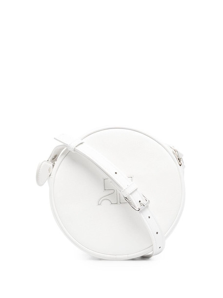 Courrèges small circle leather bag - White - Wheretoget