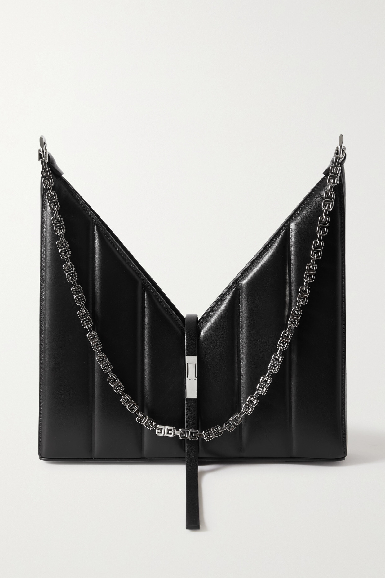 Givenchy - Cut Out Small Leather Shoulder Bag - Black