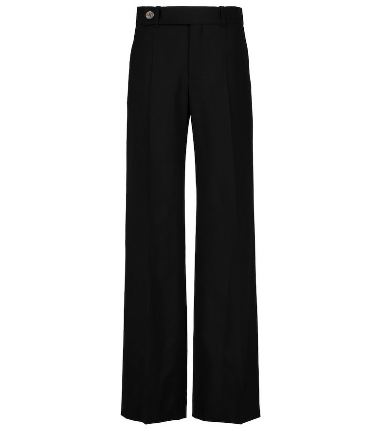 ChloÃ© High-rise wool-blend pants in black