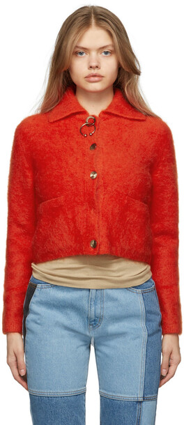 Andersson Bell Orange Hailey Cardigan in red