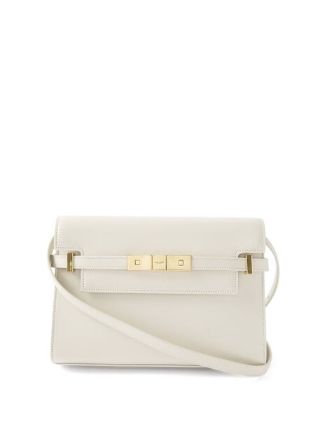 Saint Laurent - Manhattan Leather Shoulder Bag - Womens - White