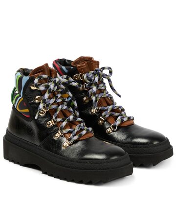 Pucci x Fusalp printed leather ankle boots