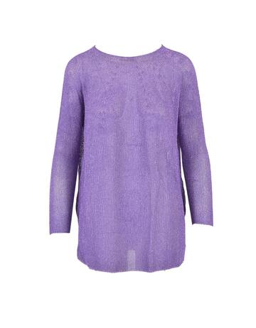 Pink Memories Womens Violet Sweater in purple