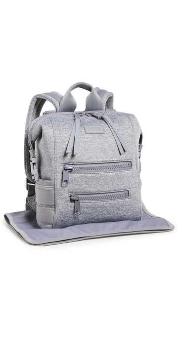dagne dover indi diaper small backpack heather grey one size