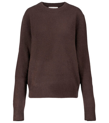 The Row Dawson cashmere and silk sweater in brown
