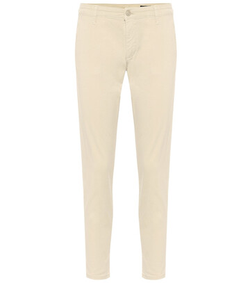 AG Jeans Caden stretch-cotton cropped pants in white
