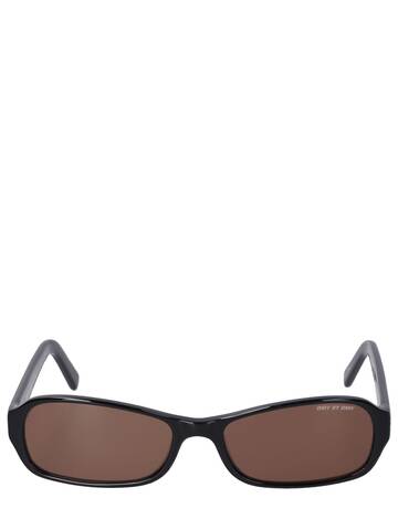 DMY BY DMY Juno Squared Acetate Sunglasses in black / brown