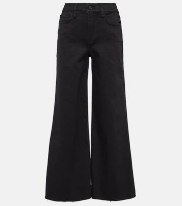 frame le palazzo crop wide-leg jeans in blue