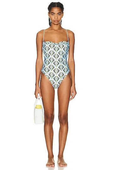 agua by agua bendita cer?mica one piece swimsuit in baby blue