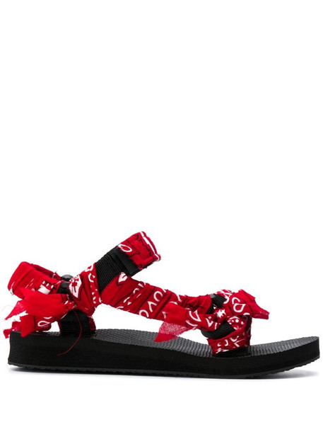 Arizona Love scarf-tied flat sandals in red