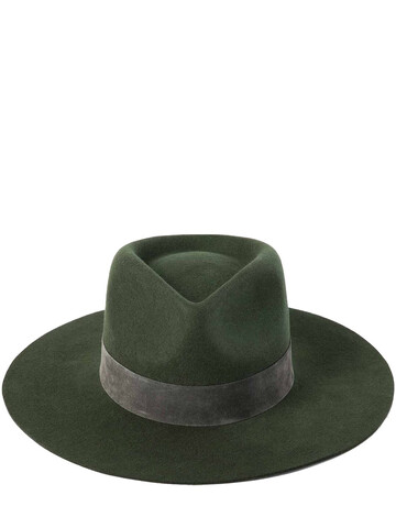 LACK OF COLOR Mirage Forest Wool Fedora Hat in green