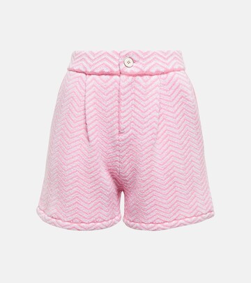 barrie cashmere and cotton-blend bouclé shorts