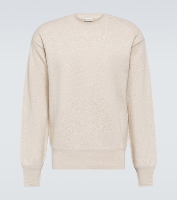 burberry logo wool sweater in neutrals