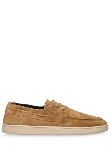 officine creative herbie suede leather loafers