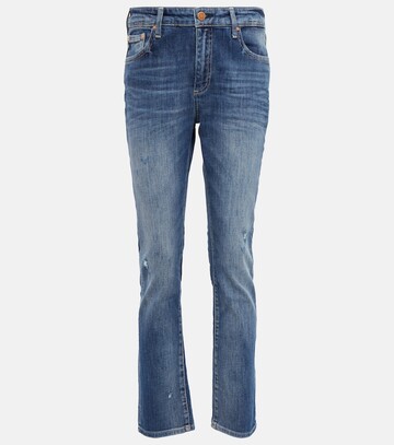ag jeans mari high-rise cropped jeans in blue