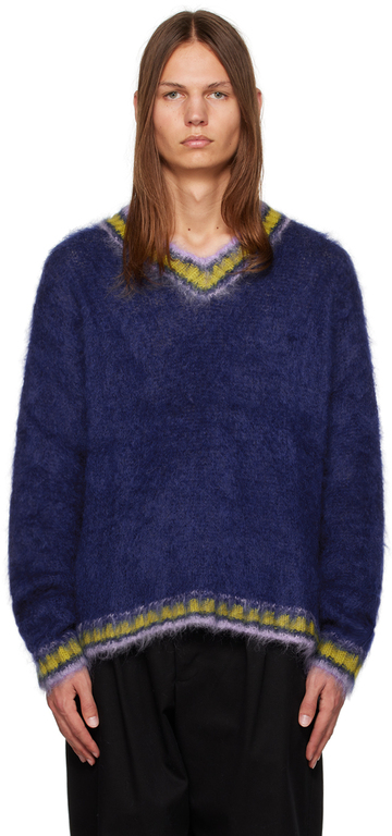 marni blue striped sweater