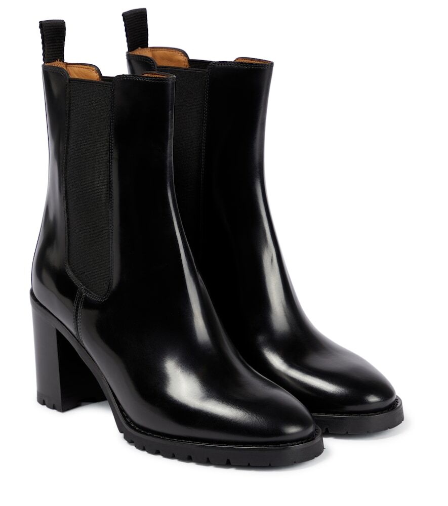 Isabel Marant Deline leather ankle boots in black