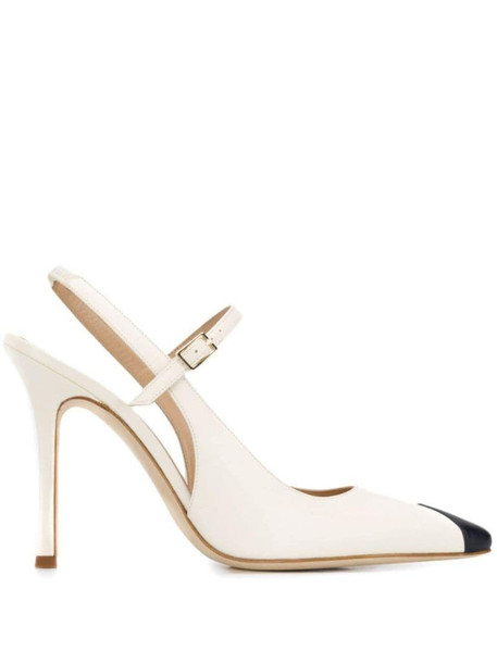 Alessandra Rich pointed pumps in white