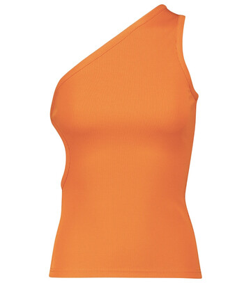 CHRISTOPHER ESBER One-shoulder cutout top in orange