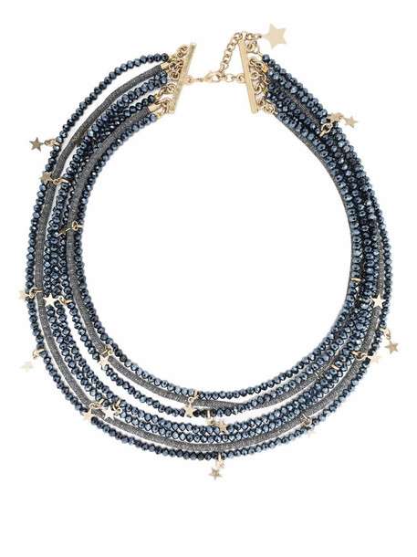 Lorena Antoniazzi star-pendant multi-wire necklace - Blue