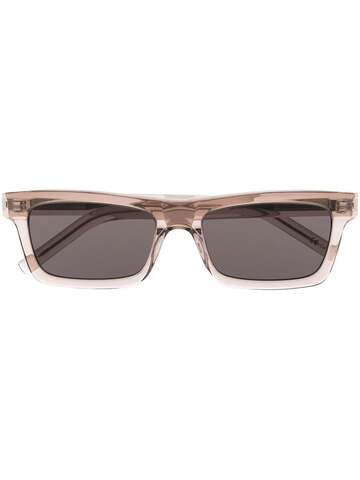 saint laurent eyewear betty square-frame sunglasses - brown