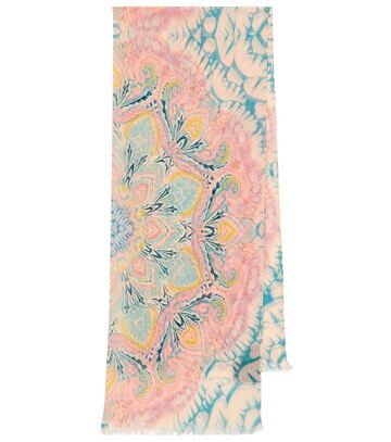 Etro Printed silk scarf