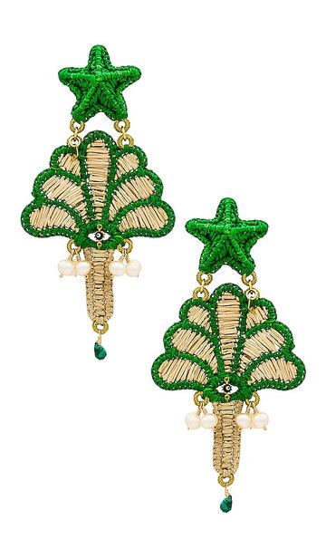 mercedes salazar egen earrings in neutral in green