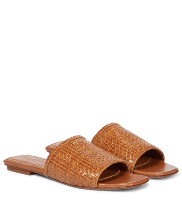Souliers Martinez Primavera woven leather sandals in brown