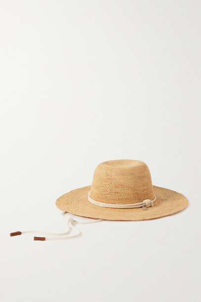 rag & bone - Kate Rope-trimmed Straw Hat - Neutrals