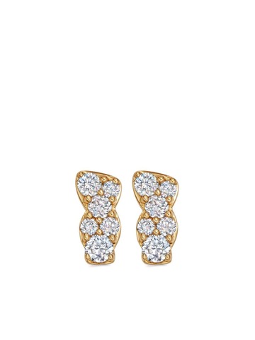 astley clarke 14kt yellow gold asteri diamond stud earrings